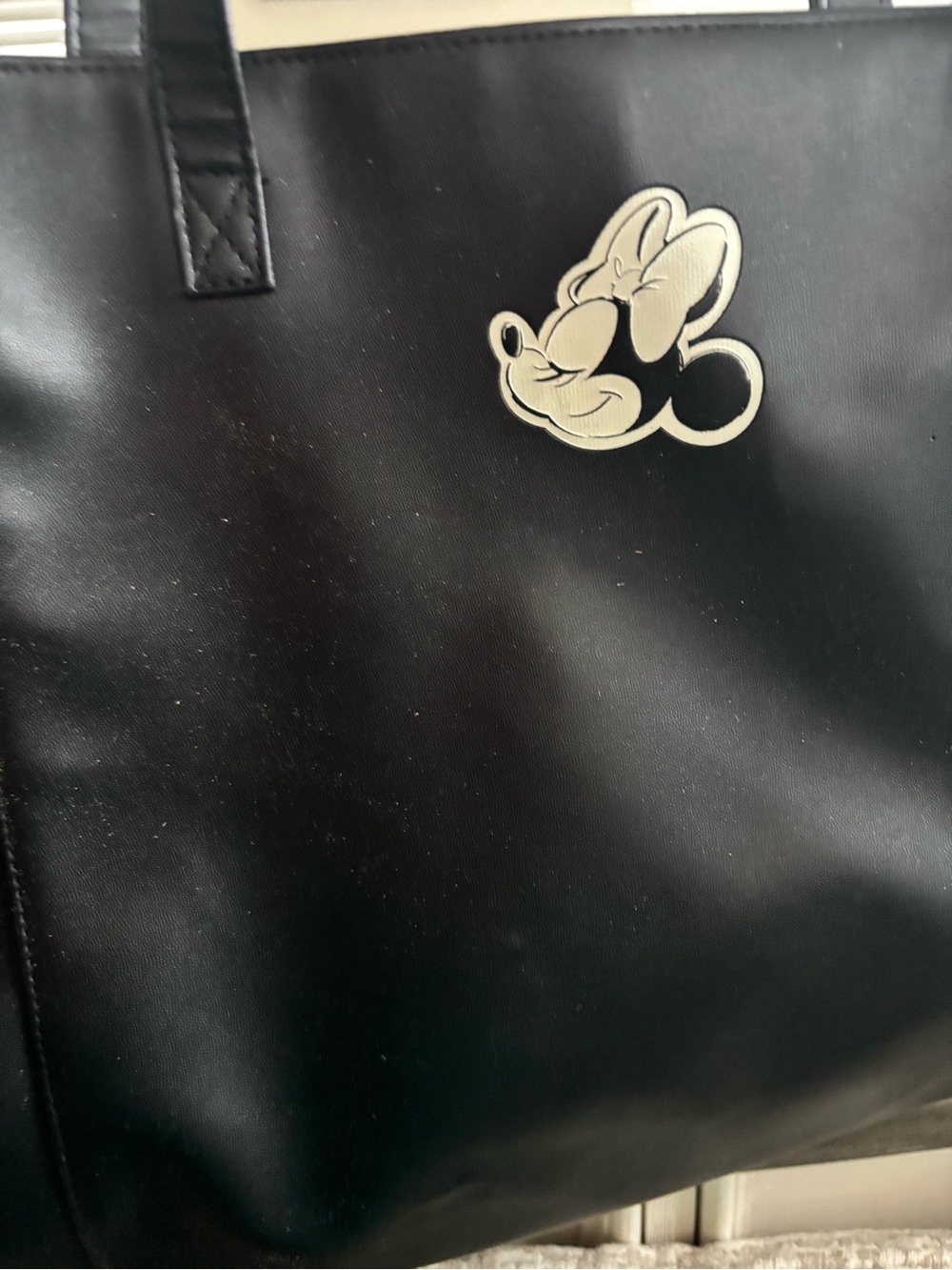 Disney Minnie faux leather bag with polka dots inside. Minnie colored of course!